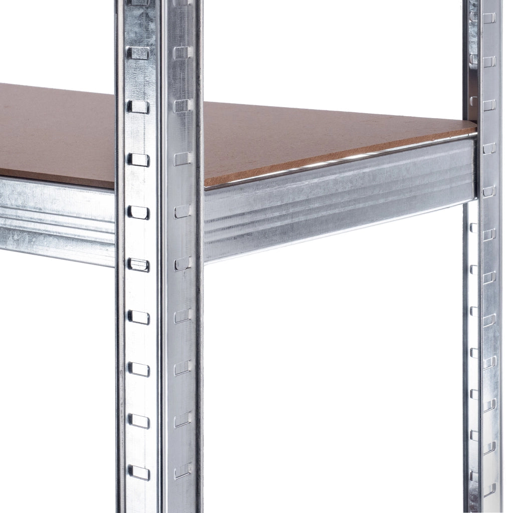 Scaffalatura metallica KADAX a 5 ripiani per garage, 180x90x40 cm, portata 875 kg, ideale per cantina.