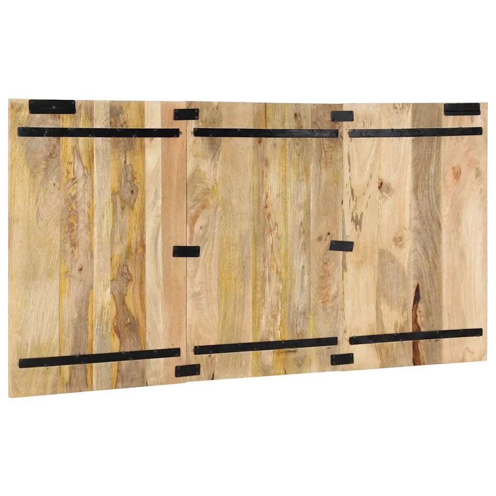 Testiera | Testata 160 cm in Legno Massello di Mango Grezzo