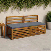 Cuscini per Panchina a 2 Pezzi SOEST 2 pz 100% Poliestere Blu 949439