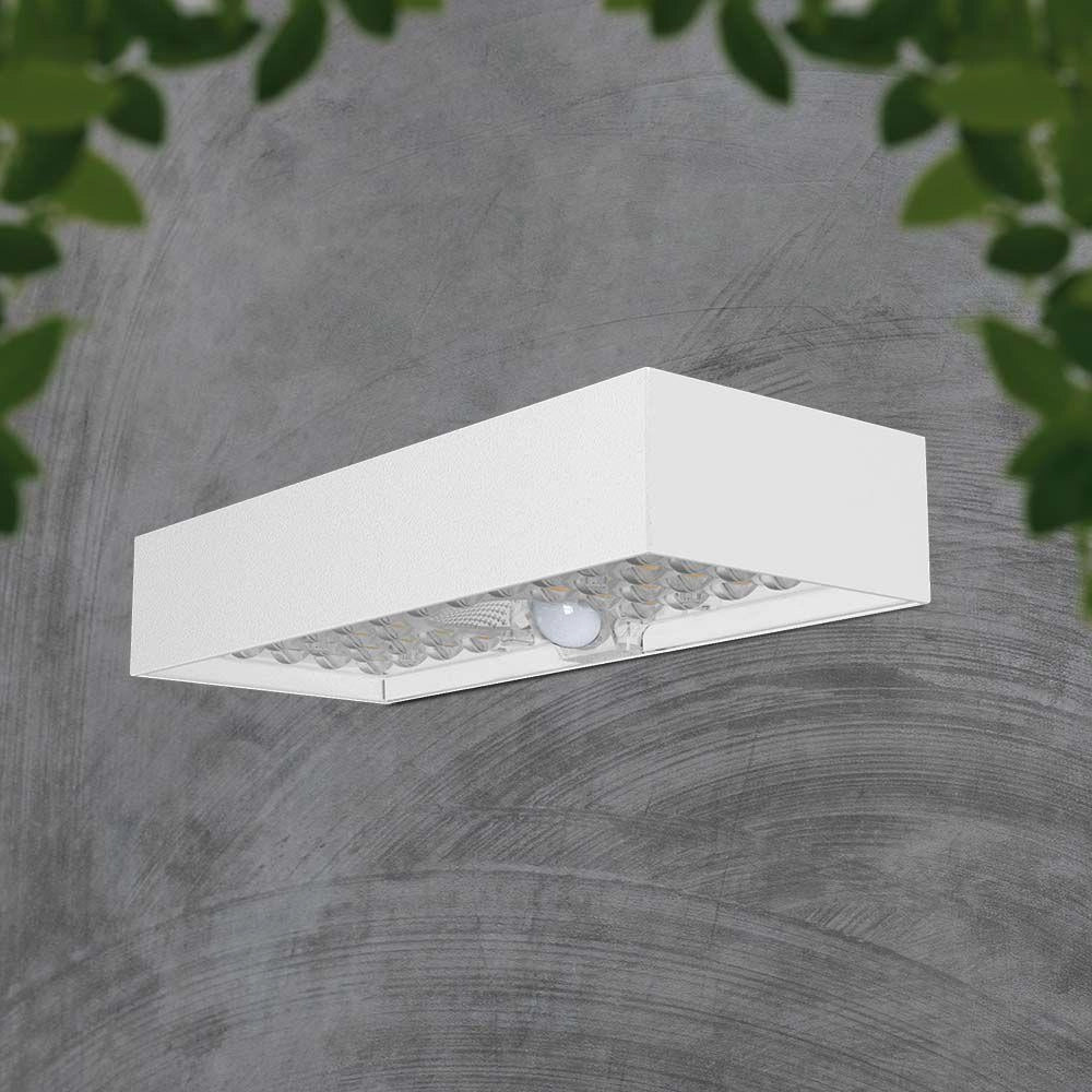 Applique solare 6W 4000K sensore bianca IP65 V-TAC10308