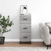 Credenza-Buffet-Armadio da cucina Grigio Sonoma 34,5x34x90 cm in Legno Multistrato 539875