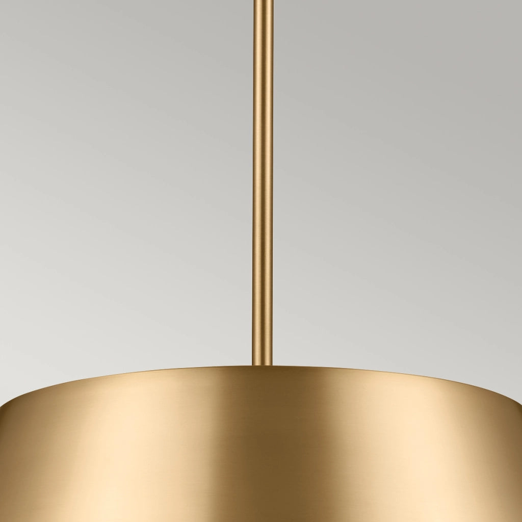 Sospensione Luella Kichler ottone Ø41cm 3xE14 regolabile