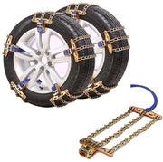 Catenaccio Antislittamento Universale per Pneumatici 205-225 mm - Acciaio Resistentente - 1 Pezzo - Adatto per Ghiaccio/Nebbia - Cinghia per Pneumatici