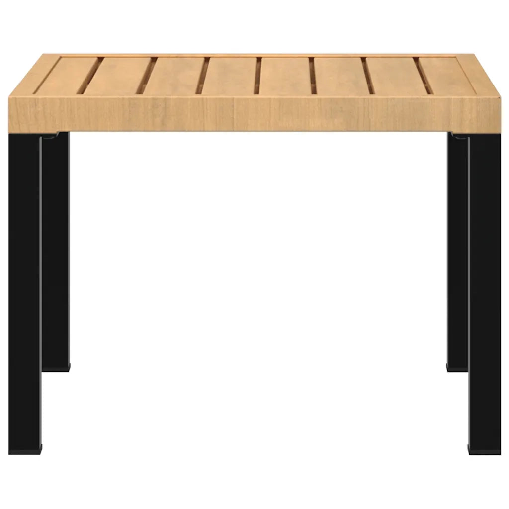 Tavolino Giardino Nero 55x55x39,5cm Acciaio Verniciato Polvere 4008568