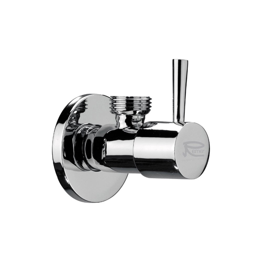 Rubinetto sottolavabo minimal in ottone cromato