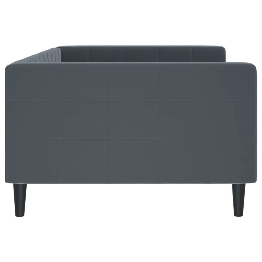 Letto da Giorno Grigio Scuro 100x200 cm in Velluto 354016