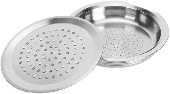 Filtro per caffè riciclabile - Filtro per caffè in acciaio inossidabile con navetta - Capsula per caffè riciclabile - Set di spazzola e cucchiaio - Esperienza di caffè premium - Materiale duraturo