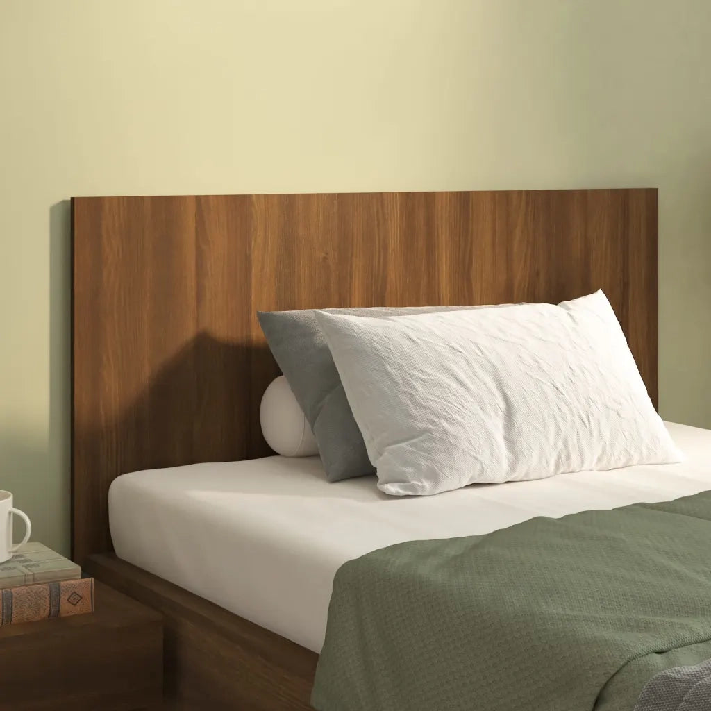 Testiera | Testata Letto Rovere Marrone 120x1,5x80cm in Legno Multistrato