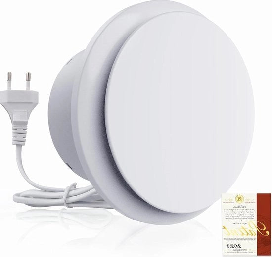 Ventilatore per la stanza da bagno, 100mm, 12W, silenzioso, 130m3/u - Ventilatore a muro per stanza da bagno, cucina, bagno, garage, soffitta
