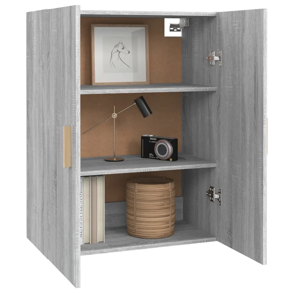 Armadietto Pensile a Parete Grigio Sonoma 69,5x34x90 cm CFW4133530