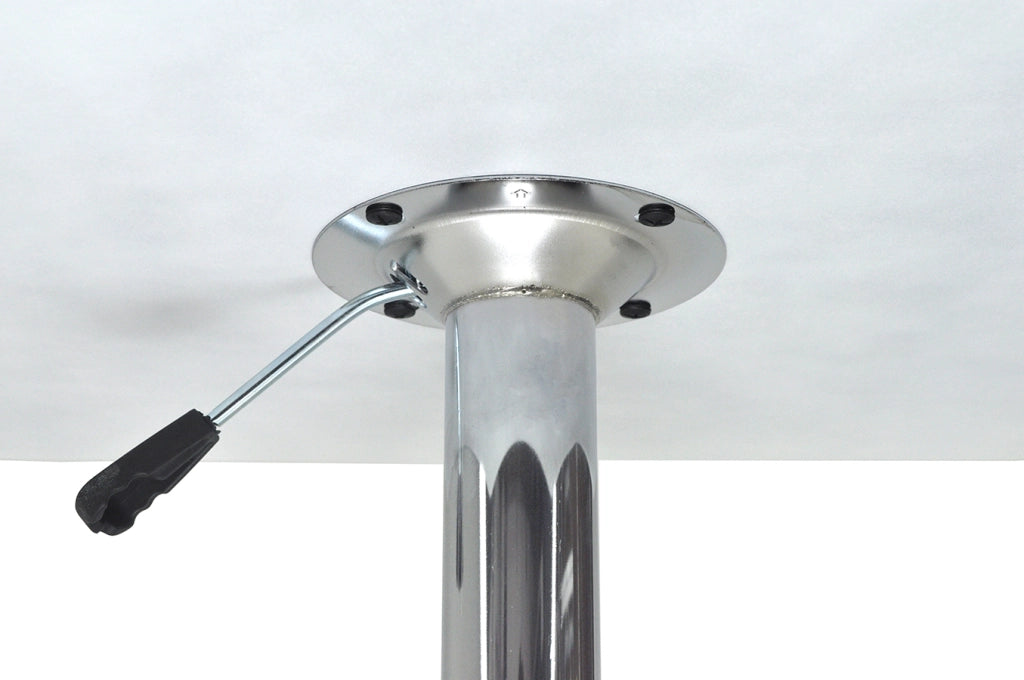 Tavolo regolabile in altezza quadrato 60x60 bianco, tavolo alto da bar - Romeo TQ08-6.6ROAR