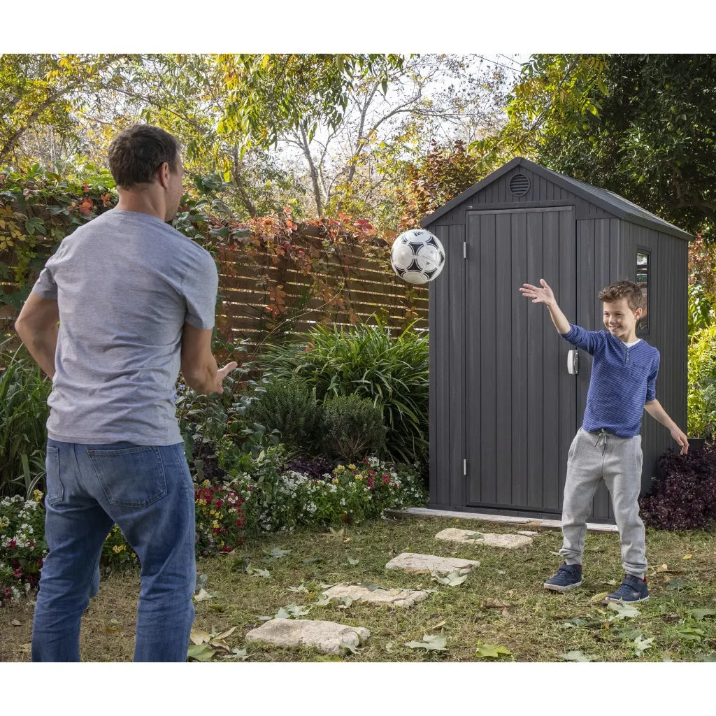 Keter Casetta da Giardino Darwin 46 Aspetto Legno Grigio 432439