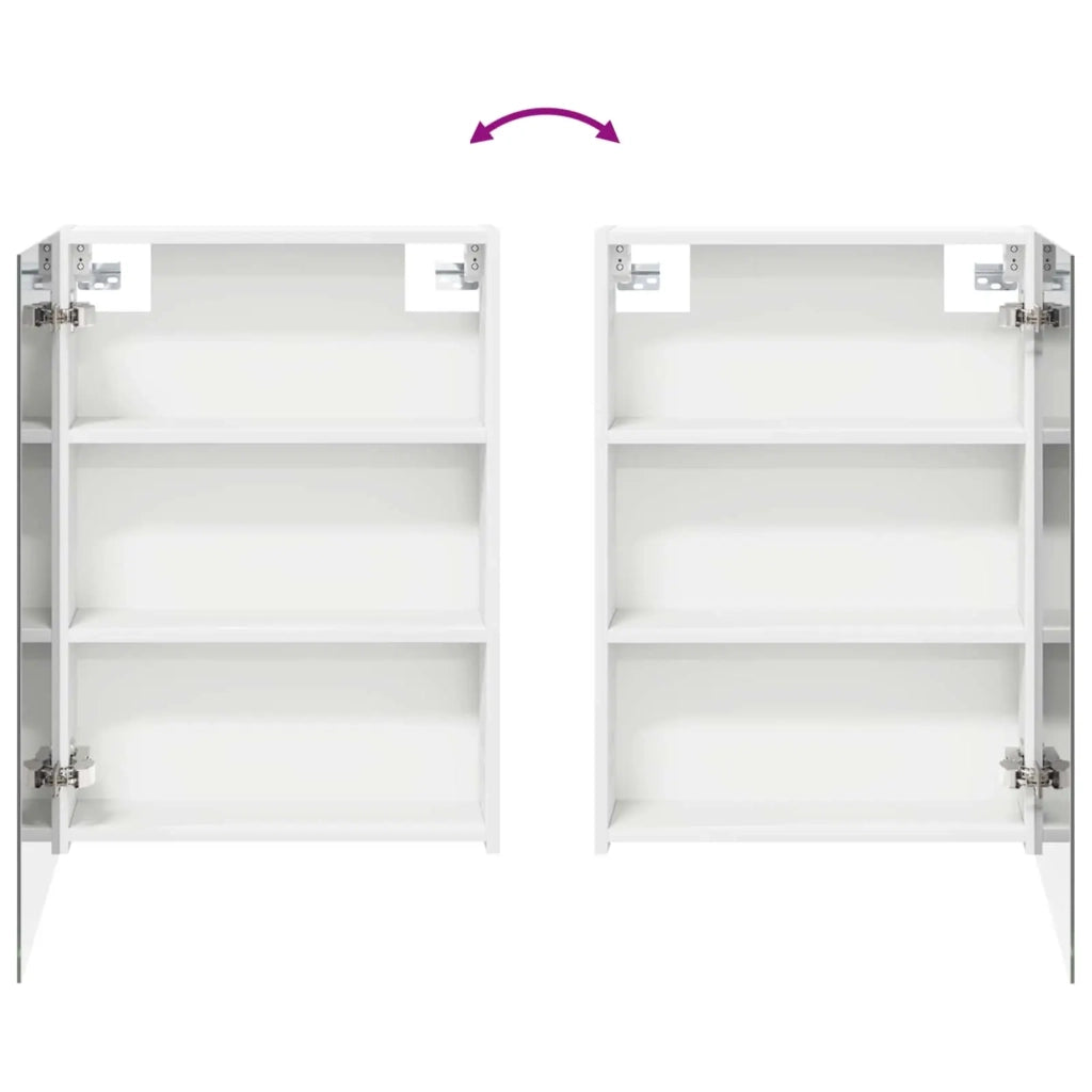 Mobiletto per specchio da bagno Bianco 50 x 14,5 x 70 cm 889039