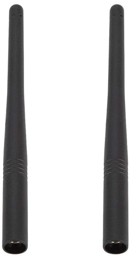 Antenna per Radiocomunicazione Portatile 15,5 cm - Rete VHF 136-174 MHz - Set a due pezzi - Impedenza 50 Ω - Nero - Peso ridotto 43 g