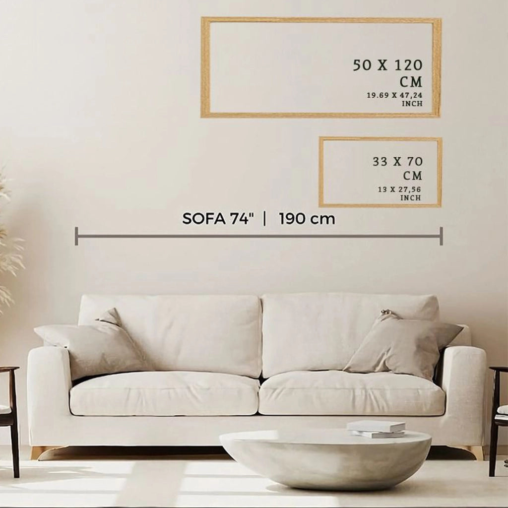 Miroteso, Quadro Materiale Struttura in Legno Nobilitato, 50x120h cm Multicolore