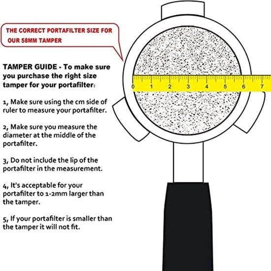 Tamper per portafiltro 58,5 mm, accessori per macchine da caffè