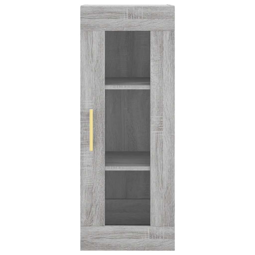 Buffet credenza cassettiera armadio mobile contenitore organizer cucina soggiorno salotto rovere Sonoma alto 34,5 x 34 x 180 cm legno ingegnerizzato grigio 02_0035220