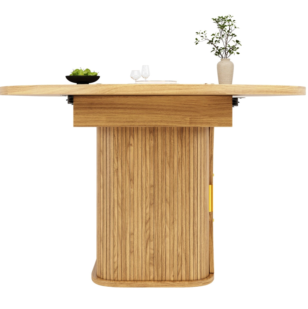 Tavolo da pranzo allungabile 118-158 cm con cassetti