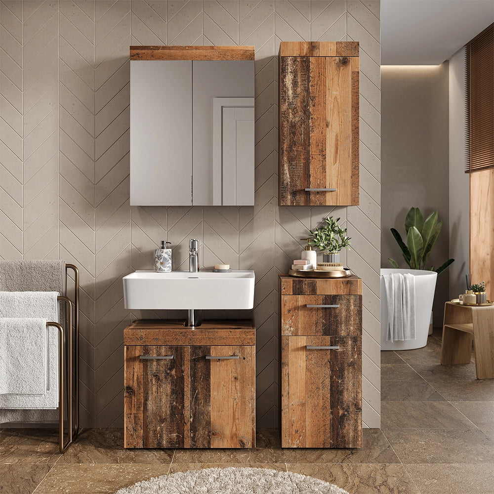 Vicco Set di mobili da bagno Oldstyle 5 parti