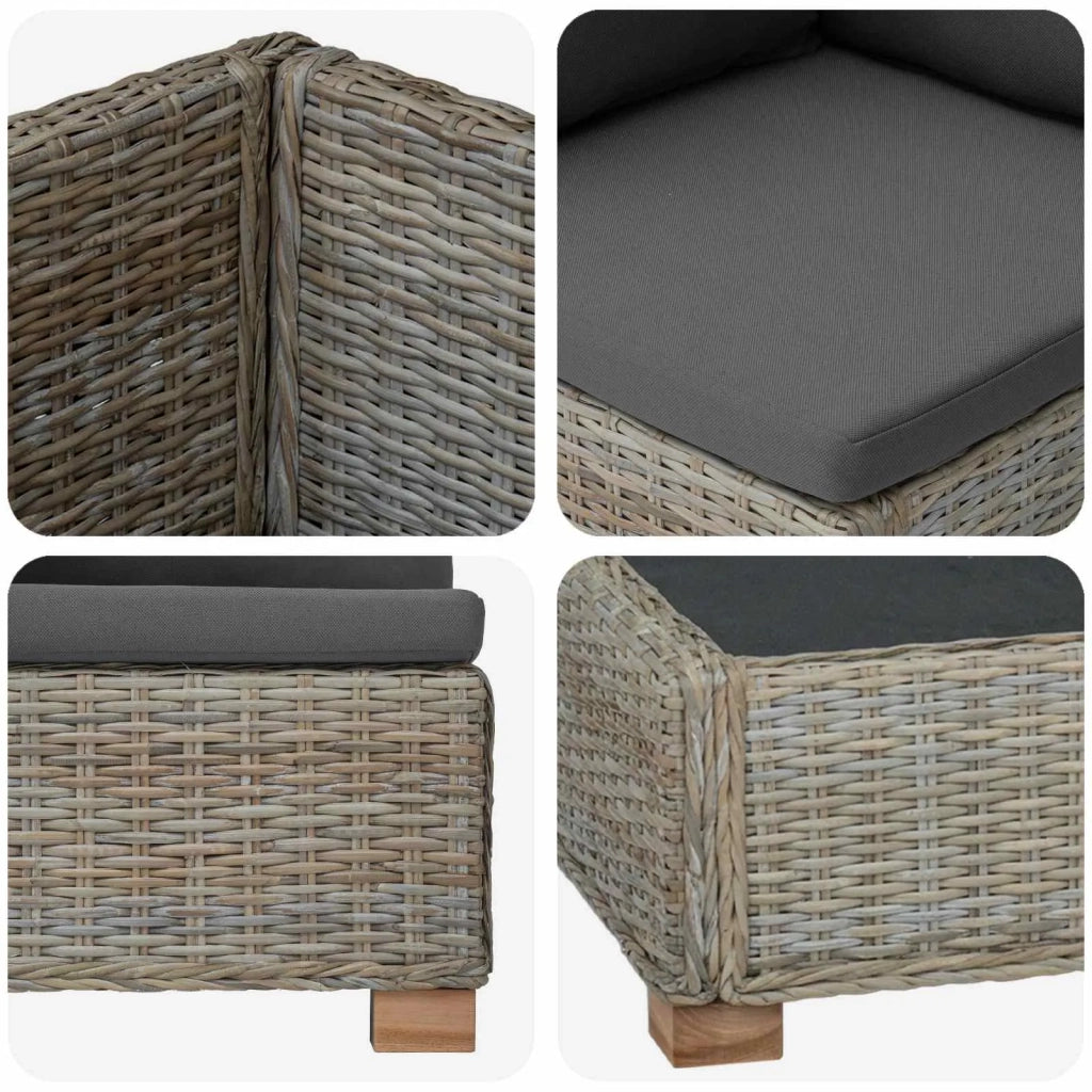 7 pz Set Lounge in Rattan con Cuscini GENDT Rattan naturale 3429867
