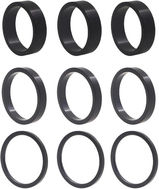 Set di estensione manubrio 9 pezzi - Accessori per bicicletta da corsa/mountain bike - Materiale alluminio - Regolabile - Leggero