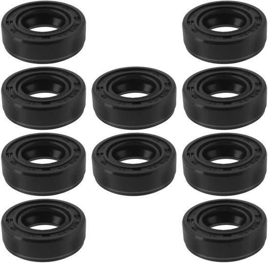 O-ring 12x22x7mm - 10 pezzi - Gomma Nitrile - Lippi Doppia - Cerchietto Olio - Afdichtamento con Molla