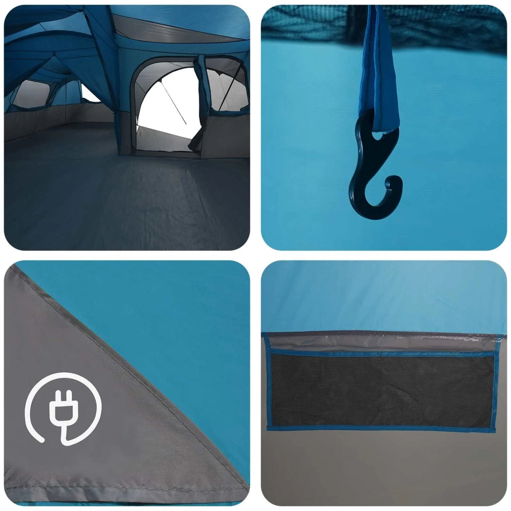 Tenda familiare con telo da pioggia resistente all'acqua Blu 42042251