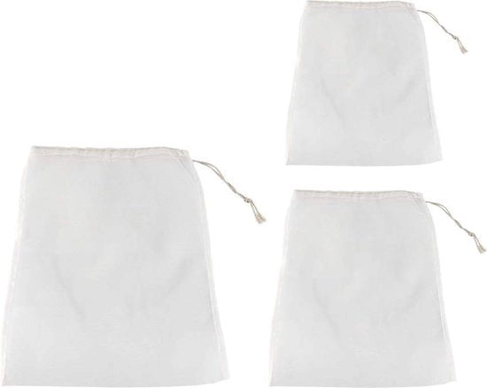 Sacca a rete 100 Mesh di grado alimentare - Sacca per filtrazione extra fine per estrazione di prodotti - Riciclabile - Miglior filtro per alimenti e latte materno - Attrezzature per birrificazione - Birra artigianale - 20 x 30 cm, 28 x 45 cm, 45 x ... .