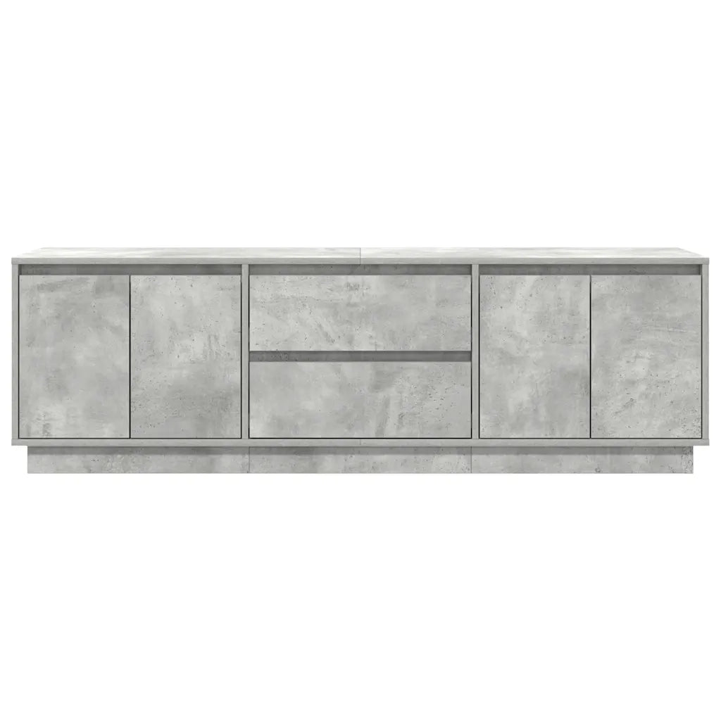 Mobile Porta TV con Luci LED Grigio Cemento 160,5x41x50 cm 3328429