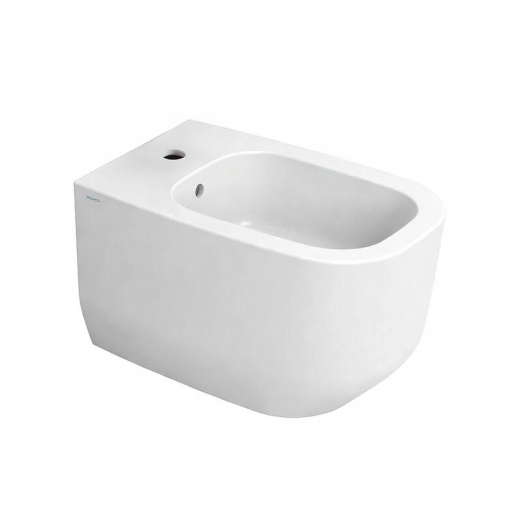 Sanitari sospesi WC e Bidet in Ceramica Copriwater soft-close Ceramiche Dolomite serie ALBA - Bianco Lucido