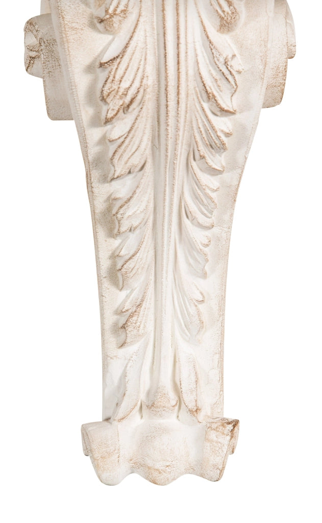 Biscottini MENSOLA A MURO IN LEGNO FINITURA BIANCO ANTICATO L39XPR24XH33 cm Made in Italy