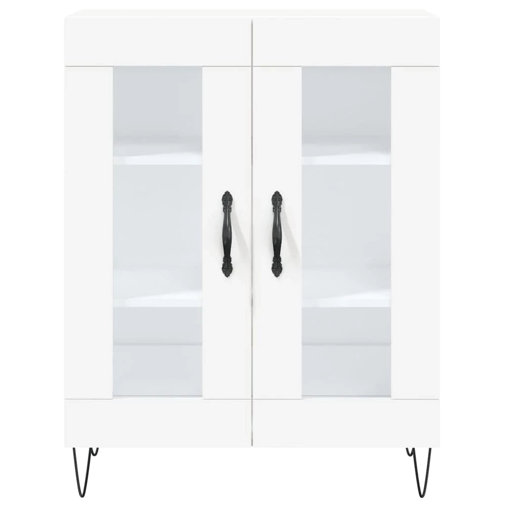 Buffet credenza cassettiera mobiletto mobile contenitore organizer cucina soggiorno salotto alto 69,5 x 34 x 180 cm legno ingegnerizzato bianco 02_0032754