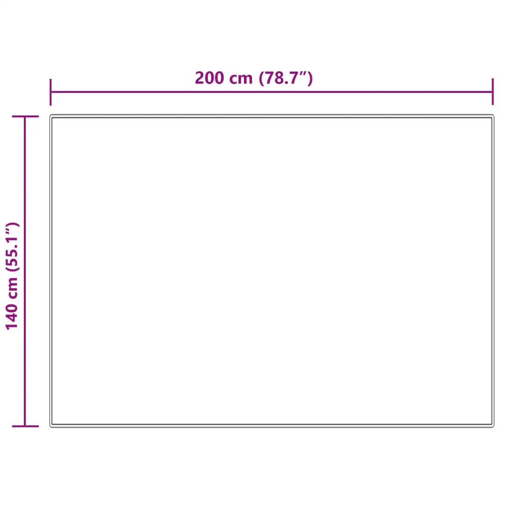 Tappeto in finta TAFALLA Crema 140 x 200 cm Poliestere 42021505