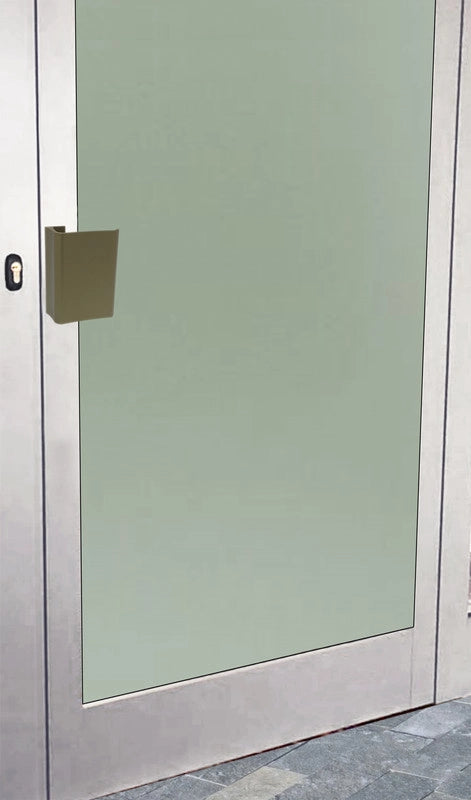 Maniglia tirante per porta  SAGUATTI 316/150G in alluminio bronzo satinato