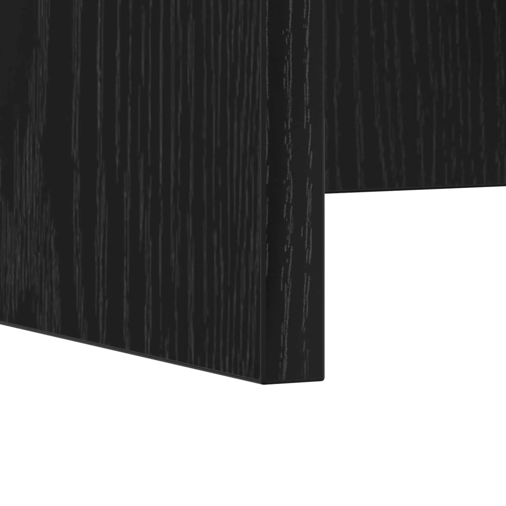 Scrivania a parete Rovere Nero 60 x 45 x 30 cm
