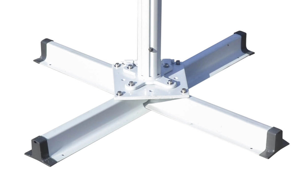 Ombrellone da Giardino 5x5m in Alluminio e Poliestere Bianco