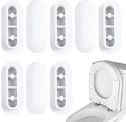 8 x Pads di assorbimento per WC - Assorbimento universale di urti e drenaggio in gomma - Pads di ricambio per WC