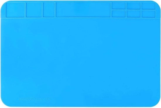 Mat di saldatura 34 x 23 cm per riparazione e silicone fino a 500 °C Mattoncino di lavoro per orologi, telefoni e laptop