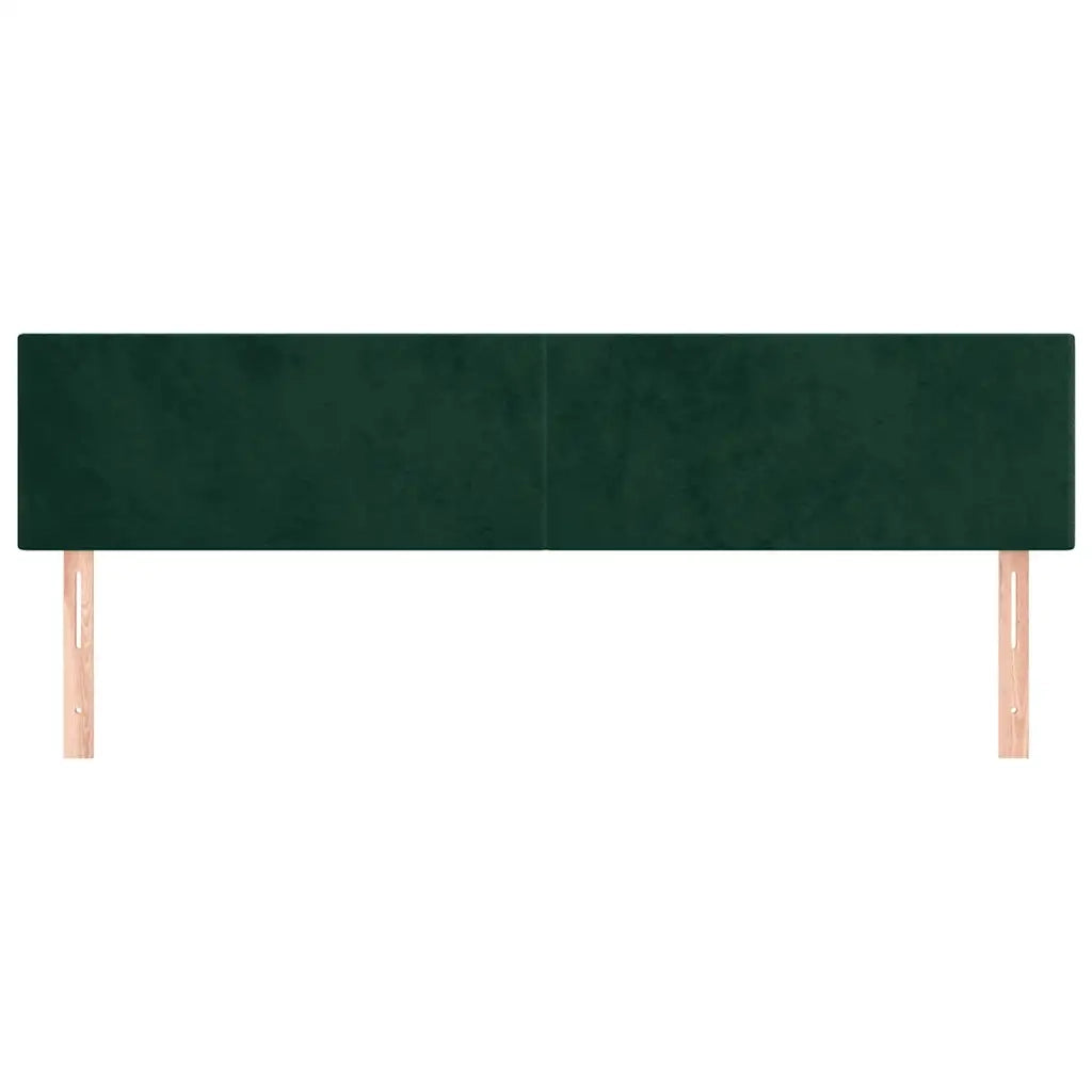Testiera | Testata Verde Scuro 160x5x78/88 cm in Velluto