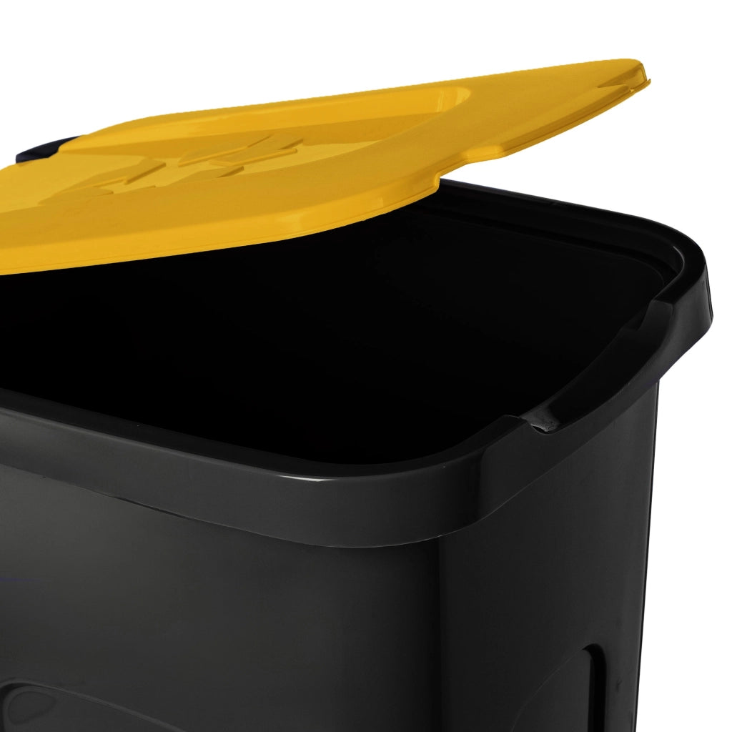 Cestino per rifiuti KADAX da 30 litri, contenitore per la raccolta differenziata con coperchio.