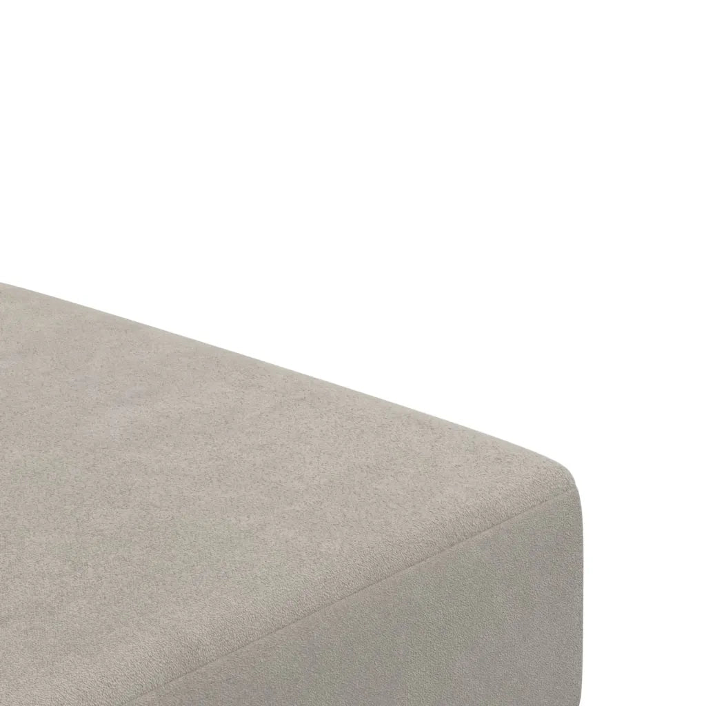 Divano Letto a 2 Posti Grigio Chiaro in Velluto 375732
