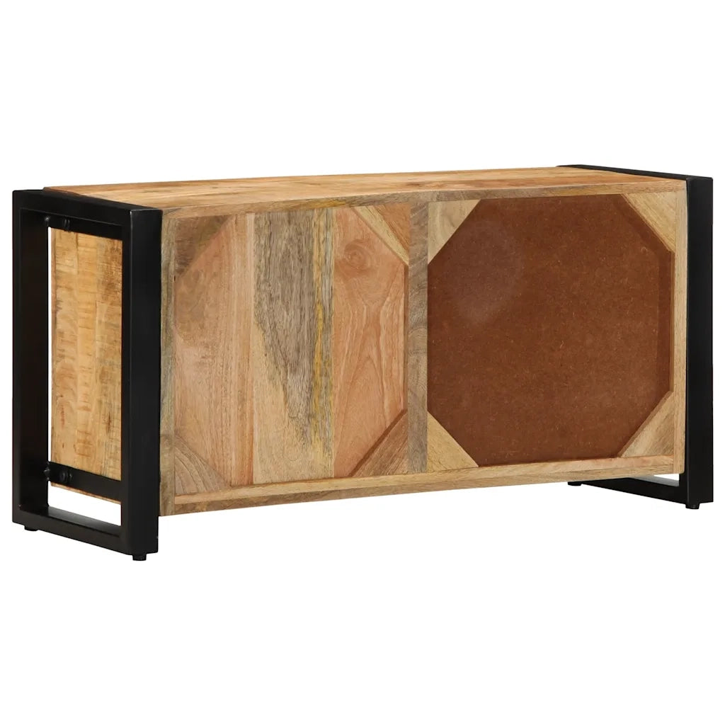Mobile Porta TV 80x30x40 cm in Legno Massello di Mango Grezzo 4013587