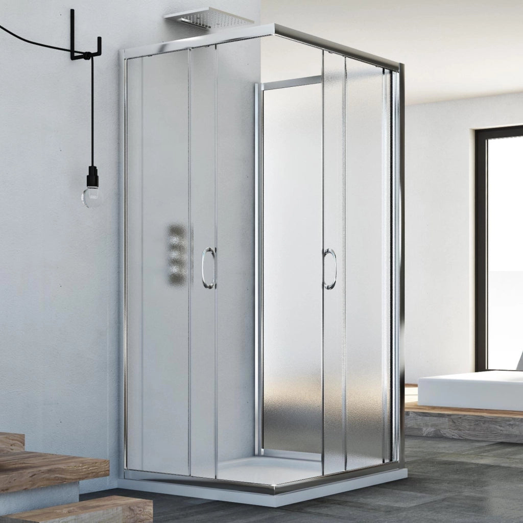 Box Doccia 3 lati 80x100x80 CM H185 stampato C mod. Junior Trio