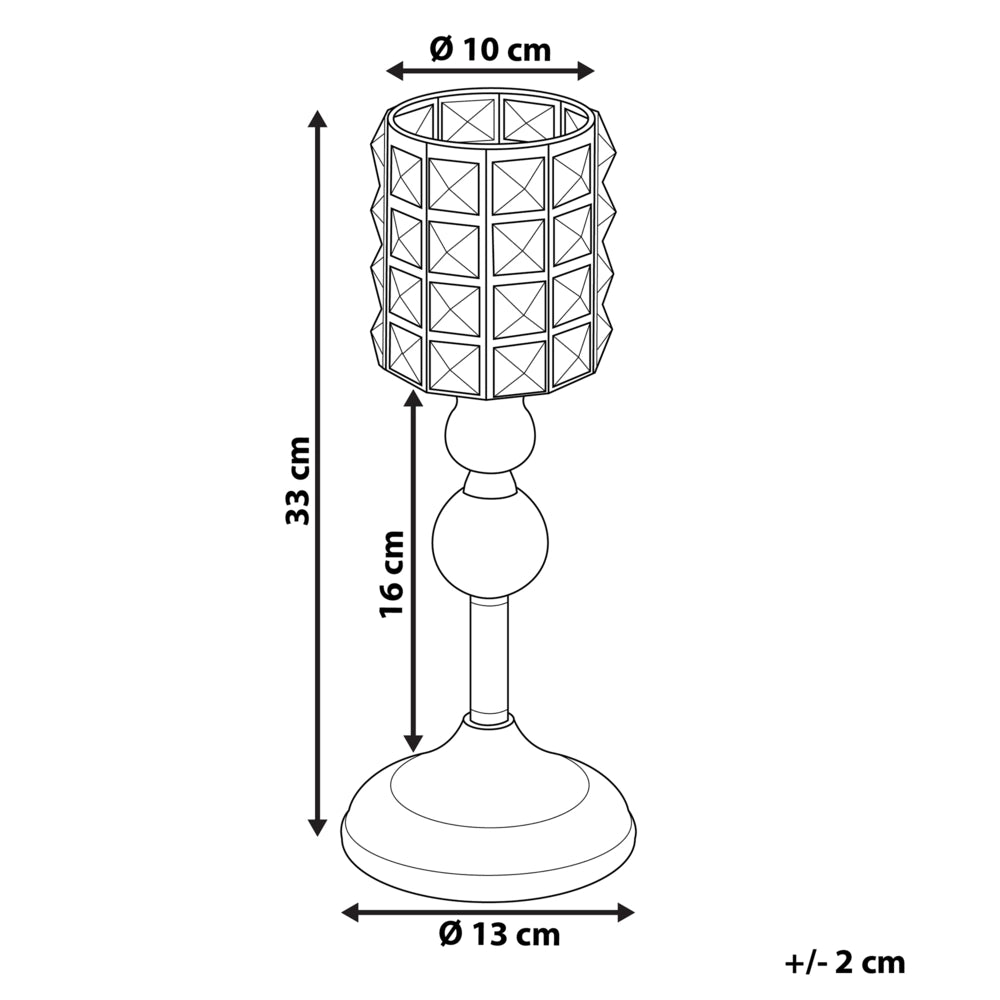 Portacandele Metallo color Argento Vetro Glamour candeliere candelabro stile moderno contemporaneo