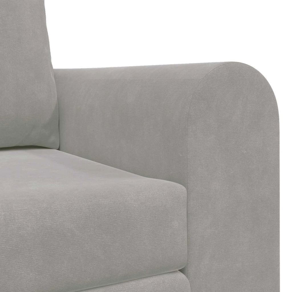 Divano letto | Sof¨¤ letto | Letto singolo Grigio chiaro 148 x 71 x 83 cm Velluto