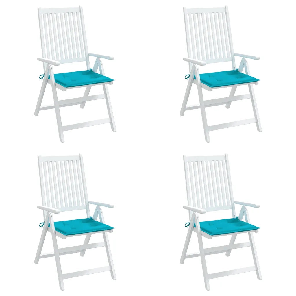 Cuscini per Sedia 5 pz Turchese 50x50x4 cm in Tessuto 361096