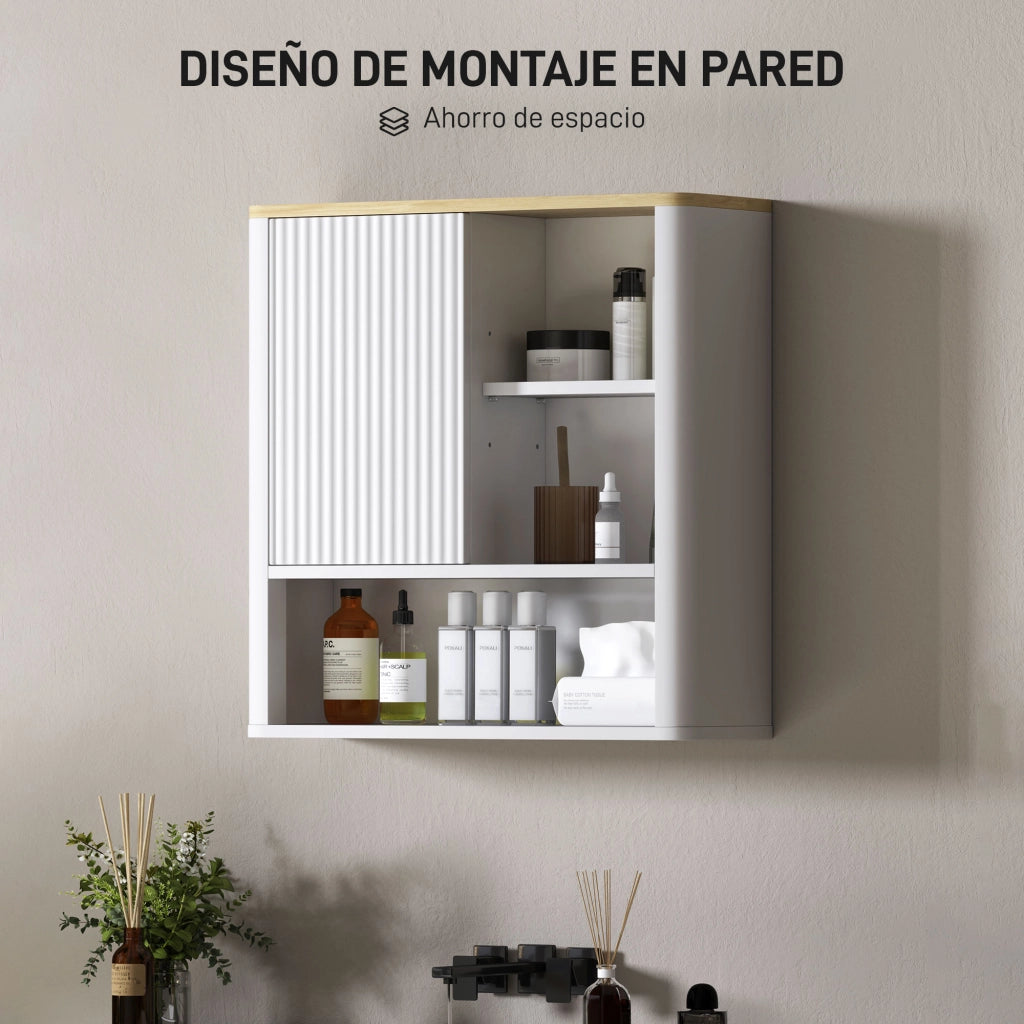 Mobile Bagno Sospeso a Parete ¨C Xylo ¨C Bianco con Anta Scorrevole 60x20x62 cm