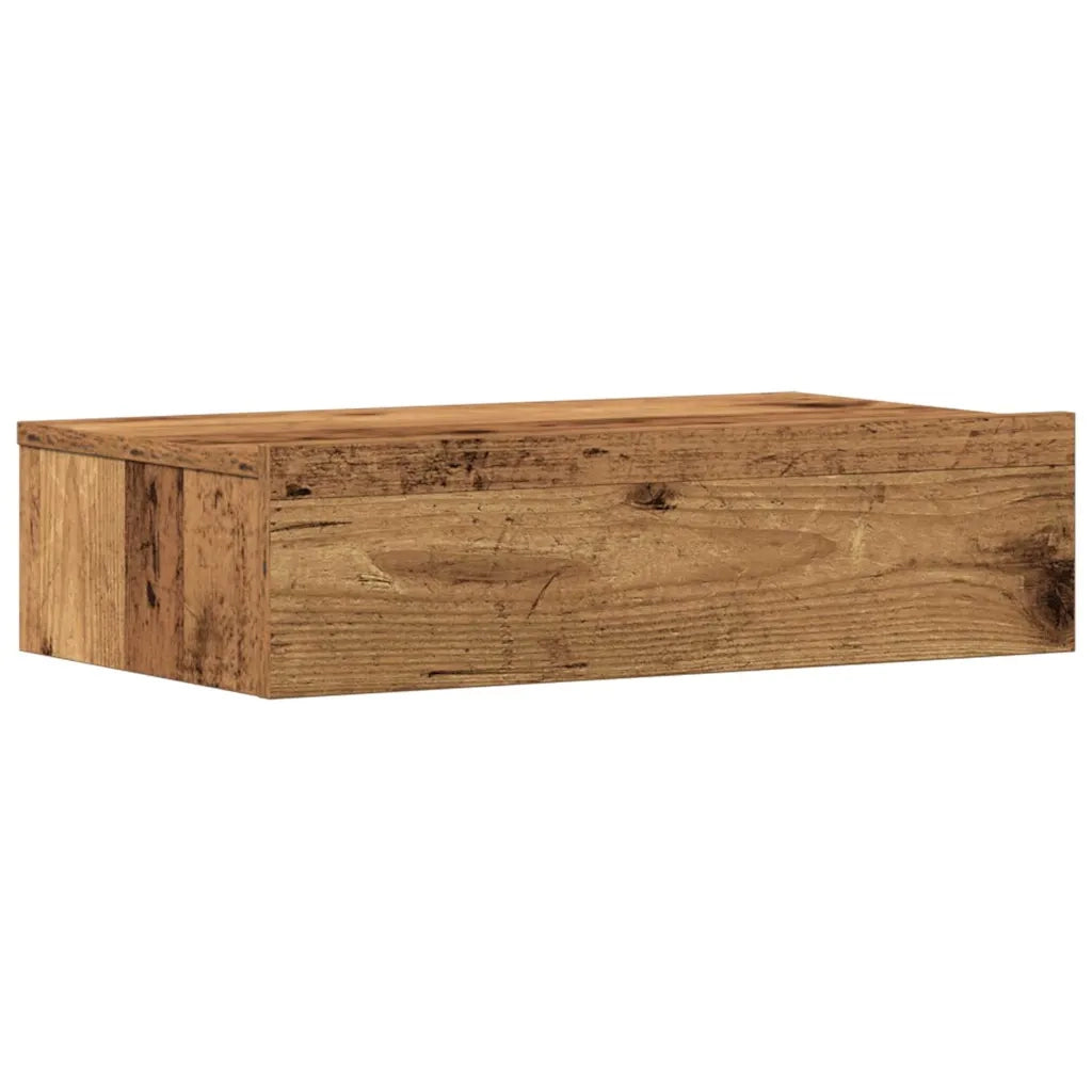 Comodino-Tavolino da notte Legno Antico 60x35 cm in Legno Multistrato