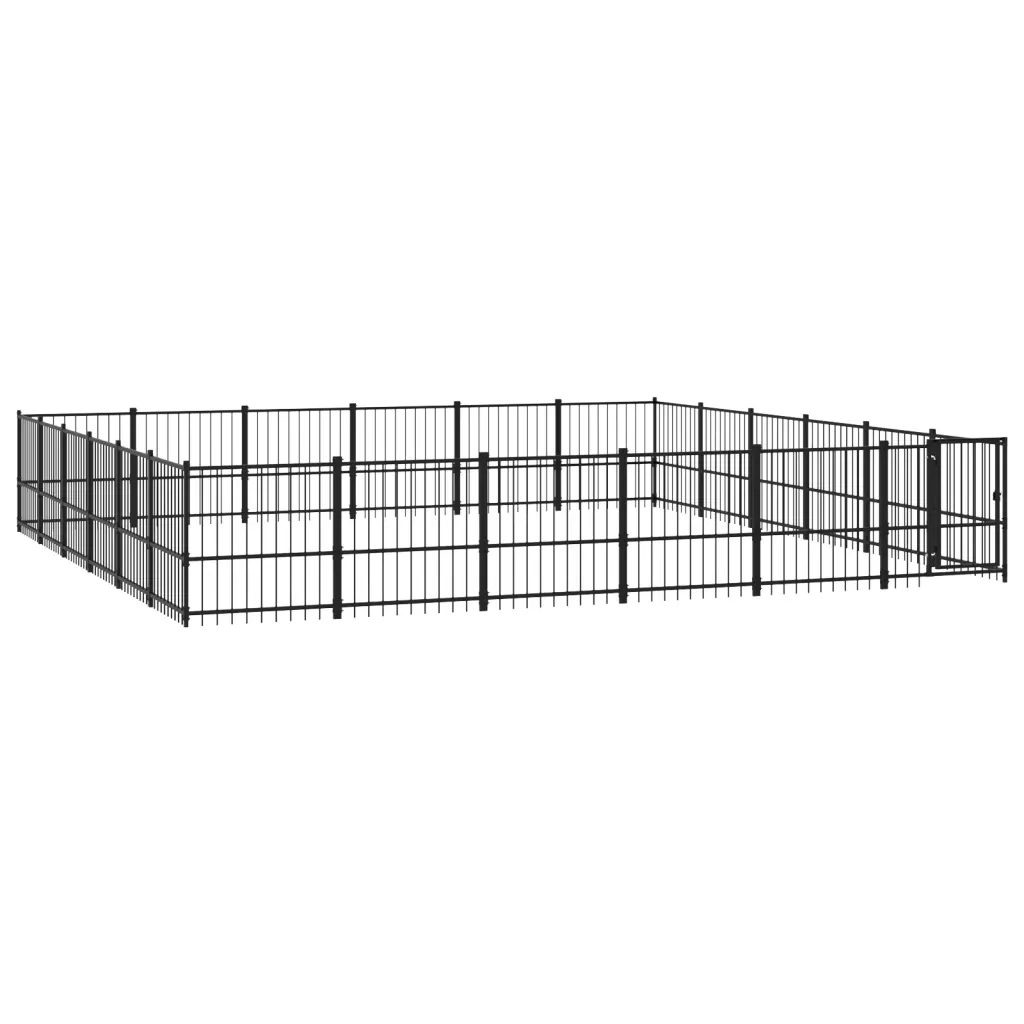 Gabbia per Cani da Esterno in Acciaio 33,87 mÂ² cod mxl 37580