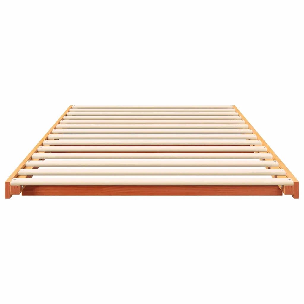 Struttura del letto Marrone cerato 90 x 200 cm Pino massello 873090
